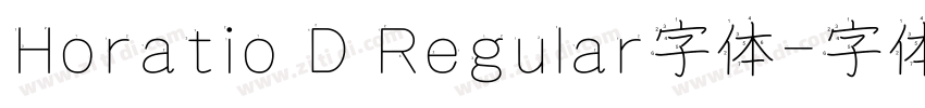 Horatio D Regular字体字体转换